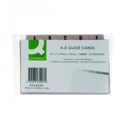 Cheap Stationery Supply of Q-Connect Guide Card 5x3 Inch A-Z Buff (Pack of 25) KF35207 KF35207 Office Statationery