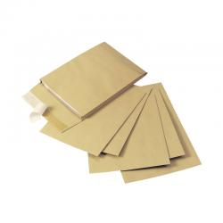 Cheap Stationery Supply of Q-Connect Envelope Gusset 305x254x25mm Peel and Seal 120gsm Manilla (Pack of 100) KF3526 KF3526 Office Statationery
