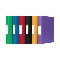 Cheap Stationery Supply of Q-Connect 25mm 2 Ring Binder Polypropylene A4 Assorted (Pack of 10) KF71446 KF71446 Office Statationery