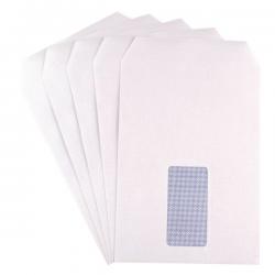 Cheap Stationery Supply of Q-Connect C5 Envelopes Window Pocket Self Seal 90gsm White (Pack of 500) 9000020 KF71463 Office Statationery
