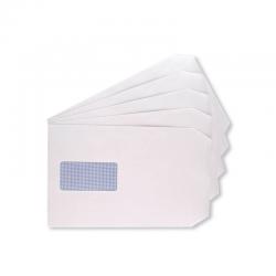 Cheap Stationery Supply of Q-Connect C5 Envelopes Window Pocket Self Seal 100gsm White (Pack of 500) 9007500 KF71466 Office Statationery