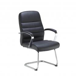 Cheap Stationery Supply of Jemini Ares Visitor Chair PU Black KF71522 KF71522 Office Statationery