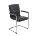 Arista Brisk Visitor Chair Leather Look Black KF73889