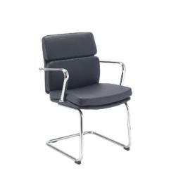 Cheap Stationery Supply of Arista Stride Leather Look Visitor Chair KF74821 Office Statationery
