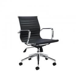 Cheap Stationery Supply of Jemini Sosa Executive Swivel Meeting Chair 620x620x900-980mm Polyurethane Black KF79888 KF79888 Office Statationery