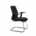 First Visitor Chair 615x580x885mm BlackChrome KF90887 KF90887