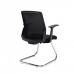 First Visitor Chair 615x580x885mm BlackChrome KF90887 KF90887