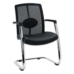 Cheap Stationery Supply of Avior Black Mesh Back Executive Visitor Chair KF97084 Office Statationery