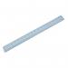 Plastic Shatter Resistant Ruler 45cm Clear 843800/1