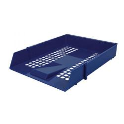 Cheap Stationery Supply of Initiative Plastic Single Letter Tray Blue 255w x 347d x 55h mm Office Statationery