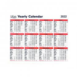 Cheap Stationery Supply of Letts Yearly Calendar 2022 22-TYC LTYC22 Office Statationery