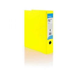 Cheap Stationery Supply of Initiative Lever Arch File A4 Yellow Metal Shoe and Thumbring Office Statationery