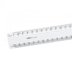 Cheap Stationery Supply of Linex Flat Scale Ruler 1:1 1:20-500 30cm White LXH 434 LX09320 Office Statationery