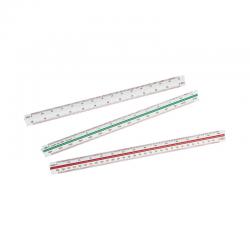 Cheap Stationery Supply of Linex Triangular Scale Rule 1:1 1:20-125 30cm White 311 LXH LX10172 Office Statationery