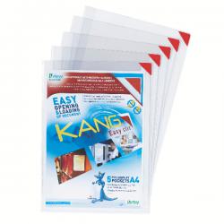 Cheap Stationery Supply of Tarifold Red Kang Self-Adhesive Pockets A4 (Pack of 5) 194770 LX94770 Office Statationery