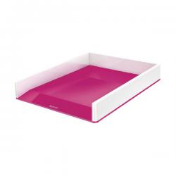 Cheap Stationery Supply of Leitz WOW Letter Tray Dual Colour White/Pink 53611023 LZ11359 Office Statationery