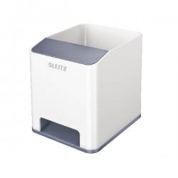 Cheap Stationery Supply of Leitz WOW Sound Booster Pen Holder White/Grey 53631001 LZ11366 Office Statationery