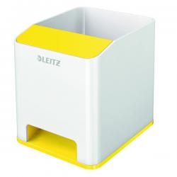 Cheap Stationery Supply of Leitz WOW Sound Pen Holder Dual Colour White/Yellow 53631016 LZ12208 Office Statationery
