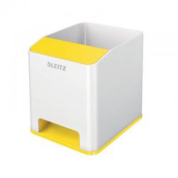 Cheap Stationery Supply of Leitz WOW Sound Pen Holder Dual Colour White/Yellow 53631016 LZ12208 Office Statationery