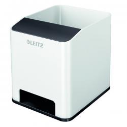 Cheap Stationery Supply of Leitz WOW Sound Pen Holder Dual Colour White/Black 53631095 LZ12211 Office Statationery