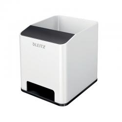 Cheap Stationery Supply of Leitz WOW Sound Pen Holder Dual Colour White/Black 53631095 LZ12211 Office Statationery