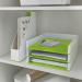 Leitz WOW Letter Tray Dual Colour WhiteGreen 53611054 LZ12372