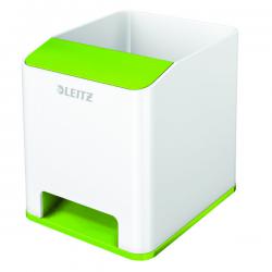 Cheap Stationery Supply of Leitz WOW Sound Pen Holder Dual Colour White/Green 53631054 LZ12374 Office Statationery