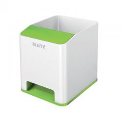 Cheap Stationery Supply of Leitz WOW Sound Pen Holder Dual Colour White/Green 53631054 LZ12374 Office Statationery