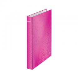 Cheap Stationery Supply of Leitz Wow 2 D-Ring Binder 25mm A4 Plus Pink (Pack of 10) 42410023 LZ32865 Office Statationery
