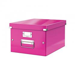 Cheap Stationery Supply of Leitz Click Store Medium Storage Box Pink 60440023 LZ39812 Office Statationery
