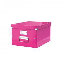 Cheap Stationery Supply of Leitz Click Store Medium Storage Box Pink 60440023 LZ39812 Office Statationery