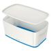 Leitz MyBox Small Storage Box With Lid White/Blue 52291036