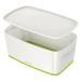 Leitz MyBox Small Storage Box With Lid White/Green 52291064