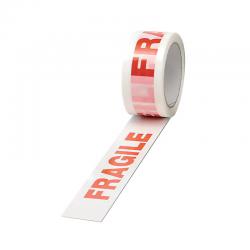 Cheap Stationery Supply of Polypropylene Tape Printed Fragile 50mmx66m White Red (Pack of 6) PPP-C Office Statationery
