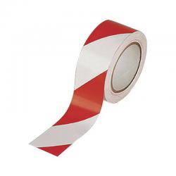 Cheap Stationery Supply of Vinyl Tape Hazard White/Red 50mmx33m (Pack of 6) PVC-50-22-HAZWR MA19372 Office Statationery