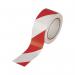 Vinyl Tape Hazard WhiteRed 50mmx33m (Pack of 6) PVC-50-22-HAZWR MA19372