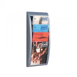 Cheap Stationery Supply of Fast Paper Quick Fit System Wall Display 4 x A4 Silver 4061.35 MF23964 Office Statationery