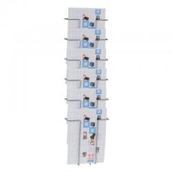 Cheap Stationery Supply of Twinco Silver A4 6 Compartment Literature Holder (Wall mountable) TW51408 Office Statationery