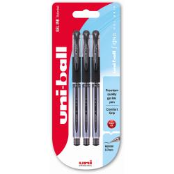 Cheap Stationery Supply of Uni-Ball Signo Gel Grip Black Blister Pack (Pack of 18) 153486394 MI01160 Office Statationery