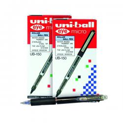 Cheap Stationery Supply of Buy 2 Uni-Ball Eye Rollerball Pen Black (Pack of 12) Get a Free Jetstream 3 Colour Pen (Pack of 10) MI811902 Office Statationery