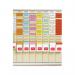 The photo shows a Nobo T-Card 7 Day Planning Kit with various accessories, including T-Cards and a magnetic strip. The kit is designed to help users efficiently plan and organize their tasks and schedules for the week ahead.