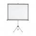 The Nobo projector screen is a sturdy tripod with a large 2000x1513mm display, perfect for presentations or movie nights. The screen is sleek and professional, featuring a matte white finish for optimal viewing.