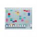 The picture shows a complete planning kit for 12 months from Nobo, including T-Card accessories to help organize and track tasks and projects efficiently. The kit comes with a variety of colors and sizes to cater to different needs. Perfect for individuals or teams looking for a comprehensive planning solution.