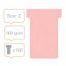 Nobo T-Card Size 2 48 x 85mm Pink (Pack of 100) 32938905 NB38905
