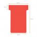 Nobo T-Card Size 2 48 x 85mm Red (Pack of 100) 2002003 NB38906