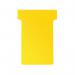 Nobo T-Card Size 3 80 x 120mm Yellow (100 Pack) 2003004 NB38915