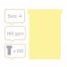 Nobo T-Card Size 4 112 x 180mm Yellow (100 Pack) 2004004 NB38926