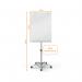 Nobo Glass Mobile Easel Brilliant White 1903949 NB41971