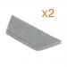 Nobo Microfibre Magnetic Whiteboard Eraser Refill Pads 1915325 NB61147