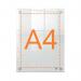 Nobo A4 Acrylic Wall Mounted Poster Frame Clear 1915591 NB62081